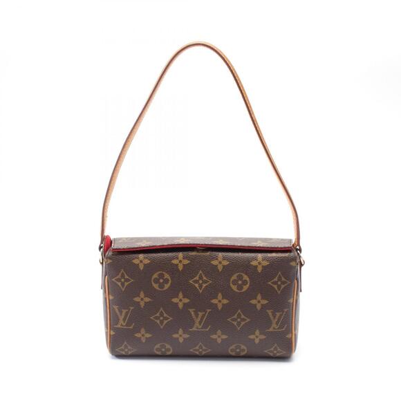 Louis Vuitton Handbags - Louis Vuitton Recital Handbag Canvas Leather Monogram Brown